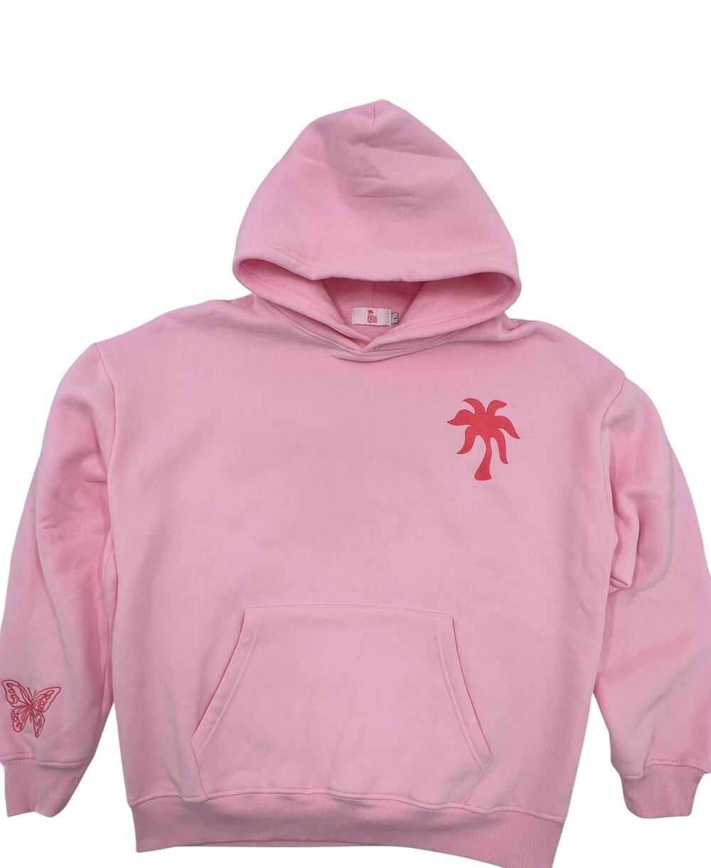 Pink Palm Puff "To Live For the Hope of it All" Hoodie